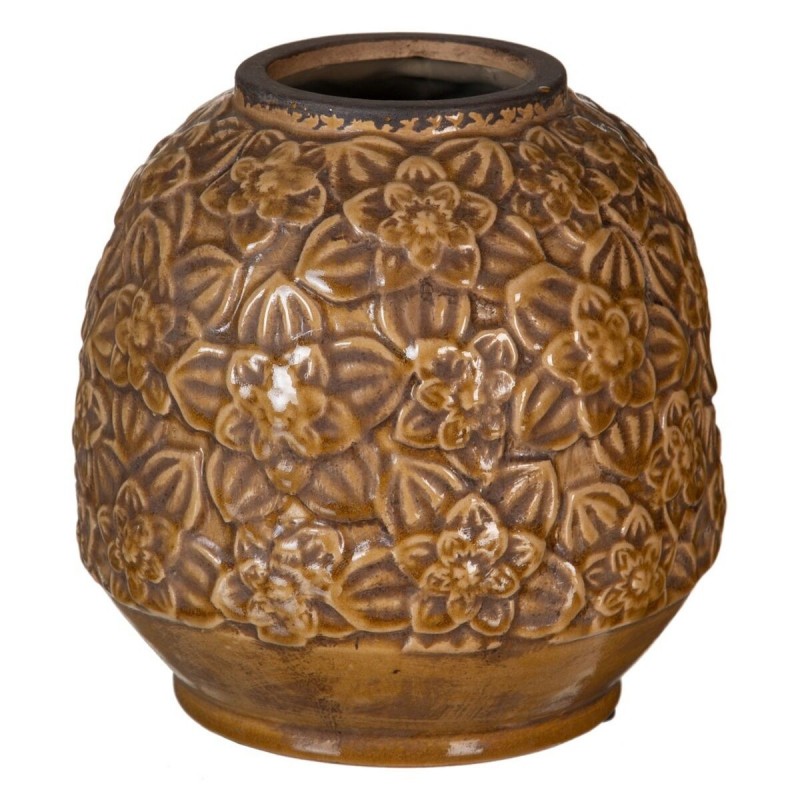 Vaso Ceramica Marrone 20 x 20 x 20 cm