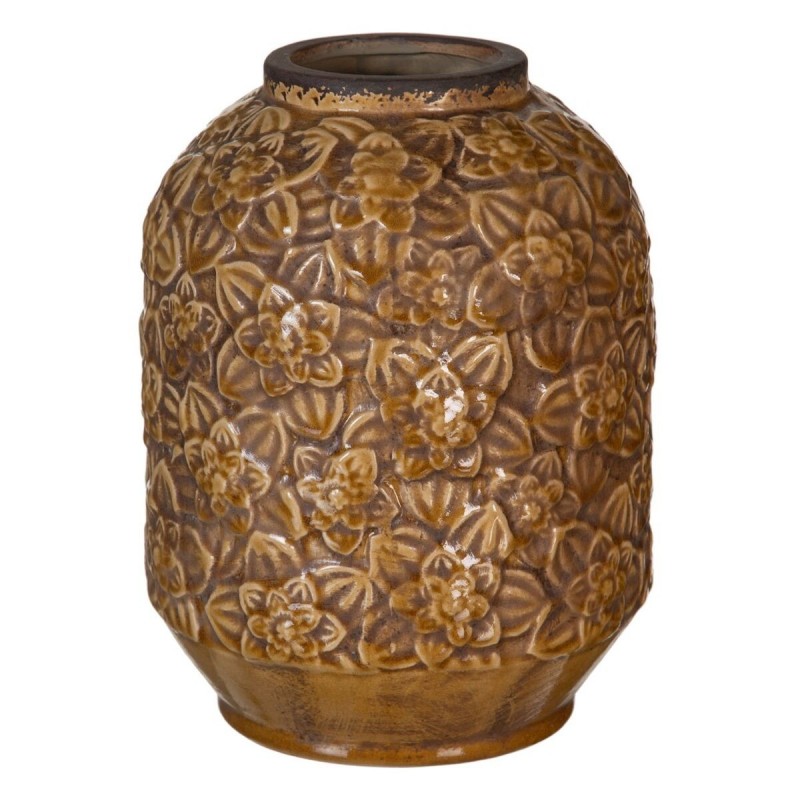 Vaso 20,5 x 20,5 x 26,5 cm Ceramica Marrone
