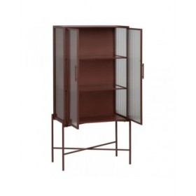 Vetrinetta a Due Ante in Cristallo Teja Cristallo Ferro 52 x 33 x 90 cm