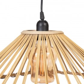 Lampadario 57 x 57 x 20,5 cm Naturale Bambù 220 V 240 V 60 W (2 Unità)