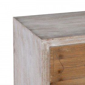 Cassettiera COUNTRY 50 x 35 x 112 cm Naturale Bianco Legno di abete Legno MDF