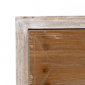Cassettiera COUNTRY 50 x 35 x 112 cm Naturale Bianco Legno di abete Legno MDF