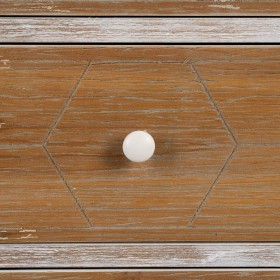 Cassettiera COUNTRY 50 x 35 x 112 cm Naturale Bianco Legno di abete Legno MDF