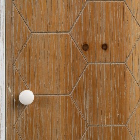 Credenza COUNTRY Naturale Bianco Legno di abete 120 x 35 x 80 cm Legno MDF