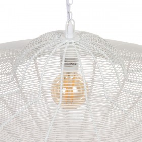 Lampadario Metallo Bianco 80 x 80 cm