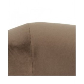 Poltrona Naturale Taupé Legno d'albero della gomma Foam Tessuto 87 x 80 x 81 cm