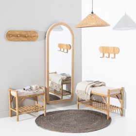 Lampadario 55 x 55 x 20 cm Naturale Bambù 220 V 240 V 60 W