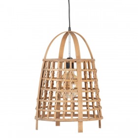 Lampadario 33,5 x 33,5 x 48,5 cm Naturale Bambù 220 V 240 V 60 W