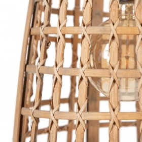 Lampadario 33,5 x 33,5 x 48,5 cm Naturale Bambù 220 V 240 V 60 W