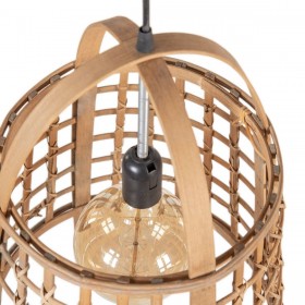 Lampadario 33,5 x 33,5 x 48,5 cm Naturale Bambù 220 V 240 V 60 W