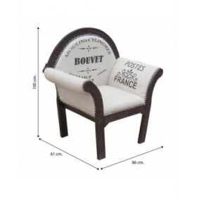 Poltrona Alexandra House Living 61 x 100 x 89 cm