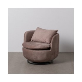 Poltrona Taupé Legno Ferro 84 x 74 x 66 cm