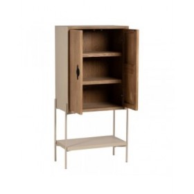 Credenza AIKO Crema Naturale Ferro Legno MDF 70 x 40 x 172 cm