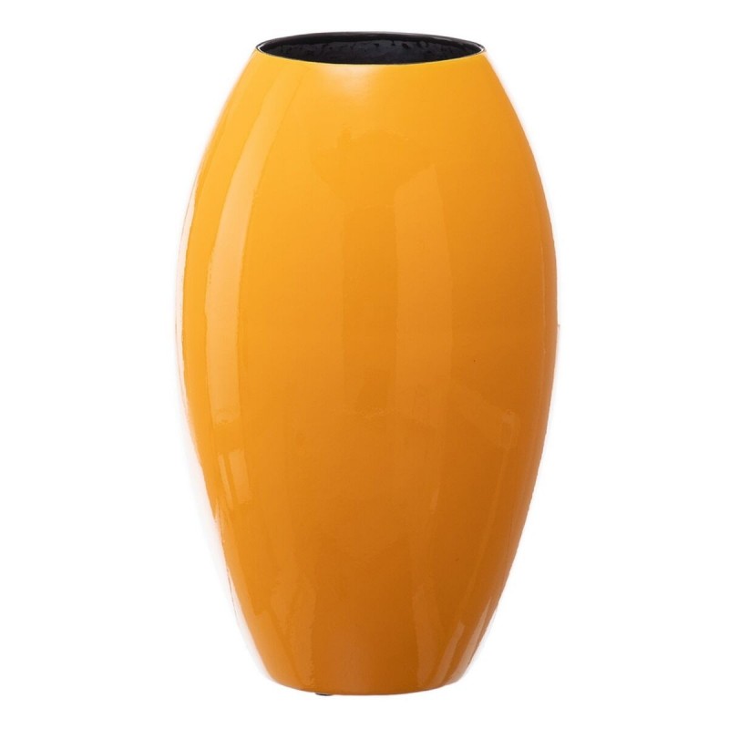 Vaso 21,5 x 21,5 x 36 cm Ceramica Giallo
