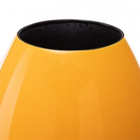 Vaso 21,5 x 21,5 x 36 cm Ceramica Giallo