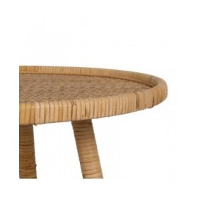 Tavolo aggiuntivo Beige Rattan 60 x 60 x 71 cm