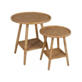 Tavolo aggiuntivo Beige Rattan 45 x 45 x 56,5 cm