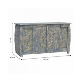 Credenza Alexandra House Living Legno di mango 40 x 83 x 165 cm