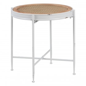 Tavolo aggiuntivo 50 x 50 x 53,5 cm Metallo Bianco
