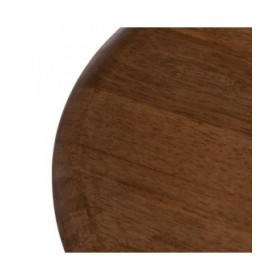 Tavolo aggiuntivo LAGOM Nero Beige Ferro Legno d'albero della gomma 50 x 50 x 60 cm