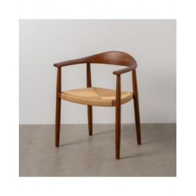 Sedia da Sala da Pranzo Marrone Naturale 42,7 x 54,8 x 77,5 cm