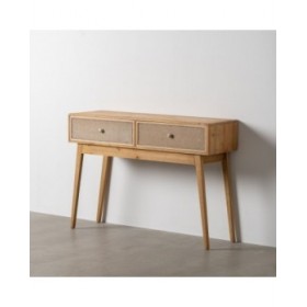 Credenza GEREL Naturale Legno di abete Legno MDF Fibra naturale 115 x 37 x 80 cm