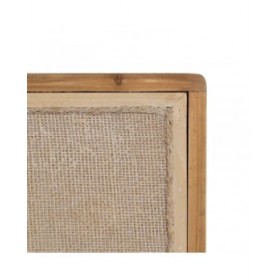 Credenza GEREL Naturale Legno di abete Legno MDF Fibra naturale 115 x 37 x 80 cm