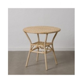 Tavolo da Pranzo Naturale Rattan 75 x 75 x 76 cm