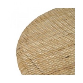 Tavolo da Pranzo Naturale Rattan 75 x 75 x 76 cm