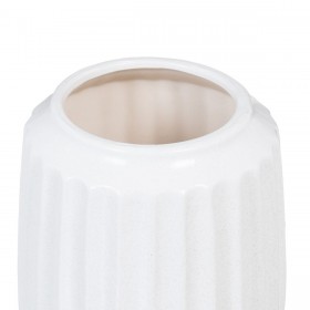 Vaso Ceramica 16 x 16 x 16 cm Bianco