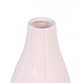 Vaso 13 x 13 x 25,5 cm Ceramica Rosa