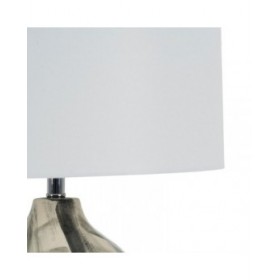 Lampada da tavolo Bianco Nero Metallo Ceramica Cristallo 60 W 220-240 V 45 x 45 x 73 cm