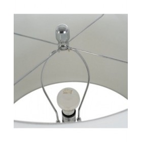 Lampada da tavolo Bianco Nero Metallo Ceramica Cristallo 60 W 220-240 V 45 x 45 x 73 cm