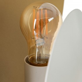 Lampada da tavolo Bianco Dorato Ferro 60 W 220 V 240 V 220-240 V 30 x 17,5 x 46 cm