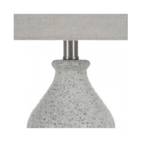 Lampada da tavolo Grigio Metallo Ceramica 60 W 220-240 V 38 x 38 x 73 cm