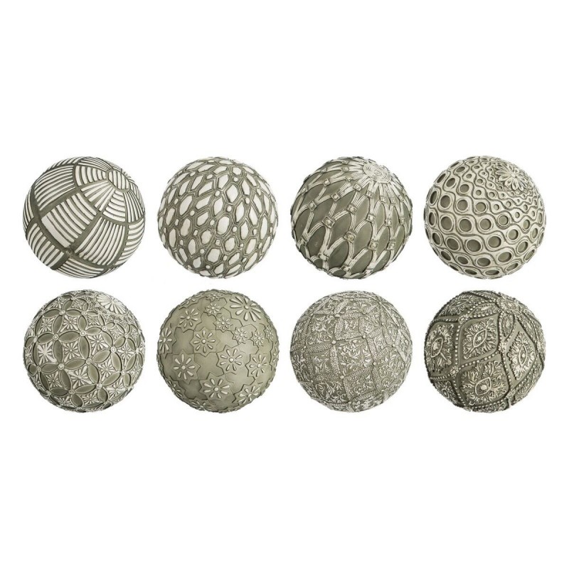 Palle Decorazione Verde 10 x 10 x 10 cm (8 Unità)