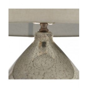 Lampada da tavolo Argentato Metallo Cristallo 60 W 220-240 V 40 x 40 x 64 cm
