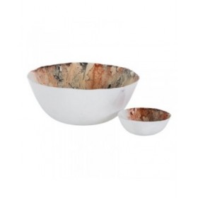 Ciotola Salmone Cristallo 13 x 13 x 4,5 cm