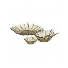 Centrotavola Oliva Cristallo 18 x 18 x 5,8 cm