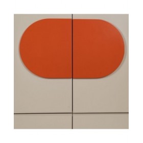 Credenza NECTO Arancio Taupé Ferro Legno MDF 75 x 41,8 x 123 cm