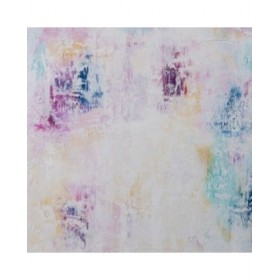Tela Bianco Viola Astratto 120 x 3,5 x 120 cm