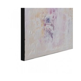Tela Bianco Viola Astratto 120 x 3,5 x 120 cm