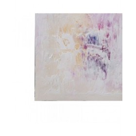 Tela Bianco Viola Astratto 120 x 3,5 x 120 cm
