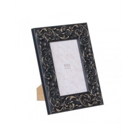 Cornice Portafoto Nero Legno MDF 10 x 15 cm 17,5 x 1,5 x 22 cm