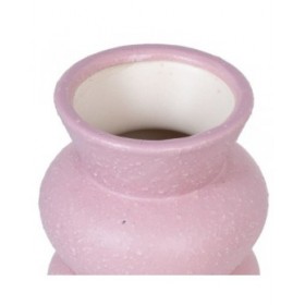 Vaso Rosa Ceramica 10,5 x 10,5 x 13 cm