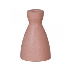 Portacandele Rosa Ceramica 9,5 x 9,5 x 12 cm