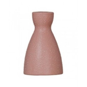 Portacandele Rosa Ceramica 9,5 x 9,5 x 12 cm