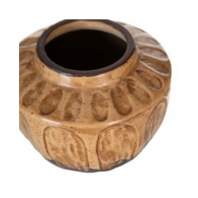 Vaso Marrone Ceramica 15 x 15 x 11 cm