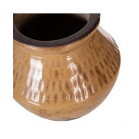 Vaso Marrone Ceramica 13 x 13 x 11,5 cm