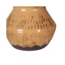 Vaso Marrone Ceramica 13 x 13 x 11,5 cm